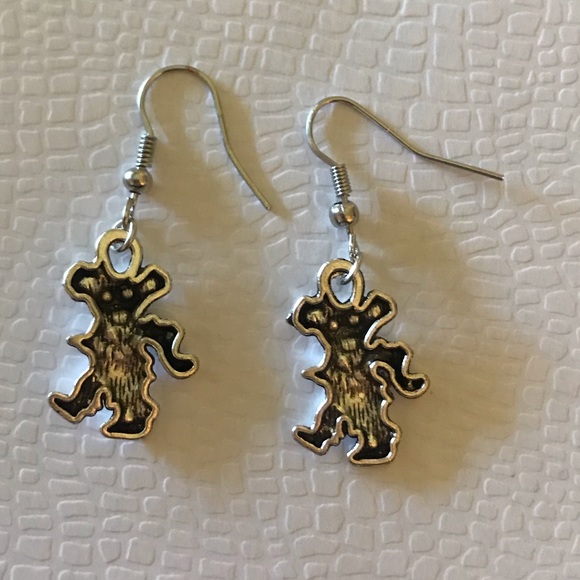 Grateful Dead Dancing Bear Earrings - Picture 4 of 4
